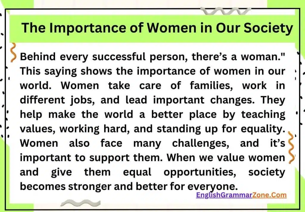 The Importance of Women in Our Society