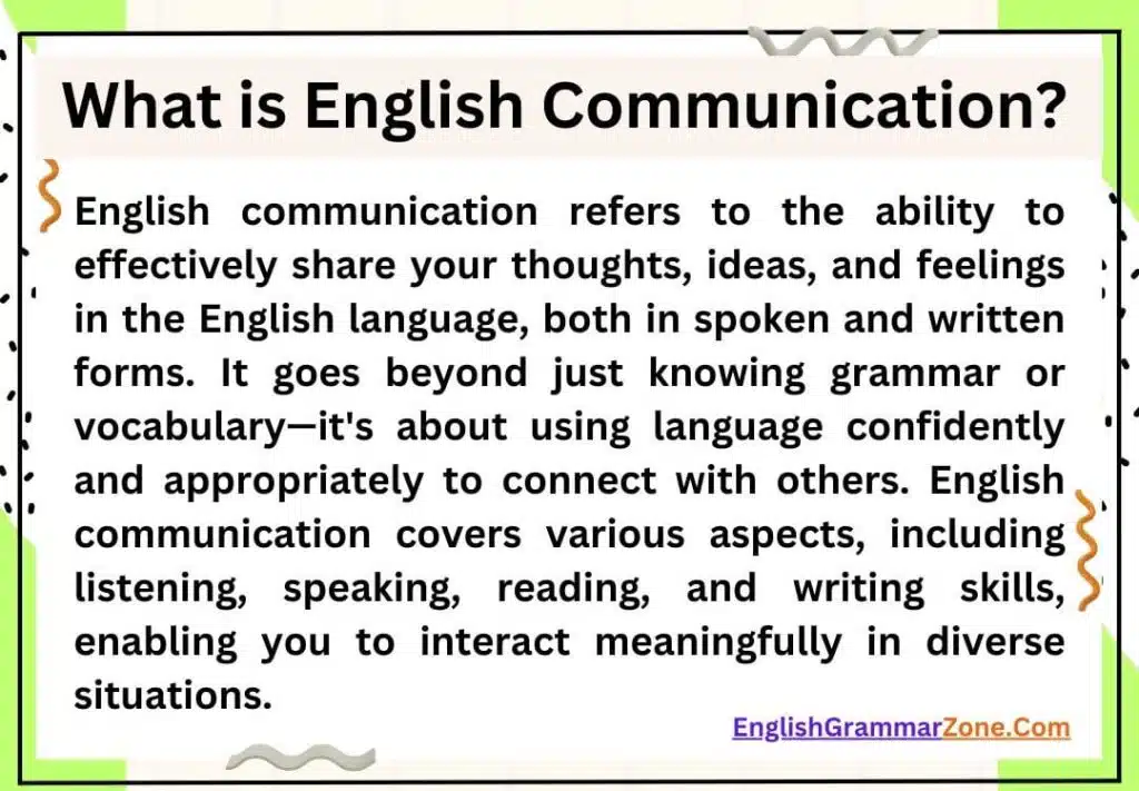 English communication