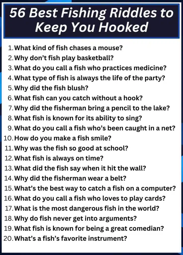 56 best fishing riddles to keep you hooked with answers