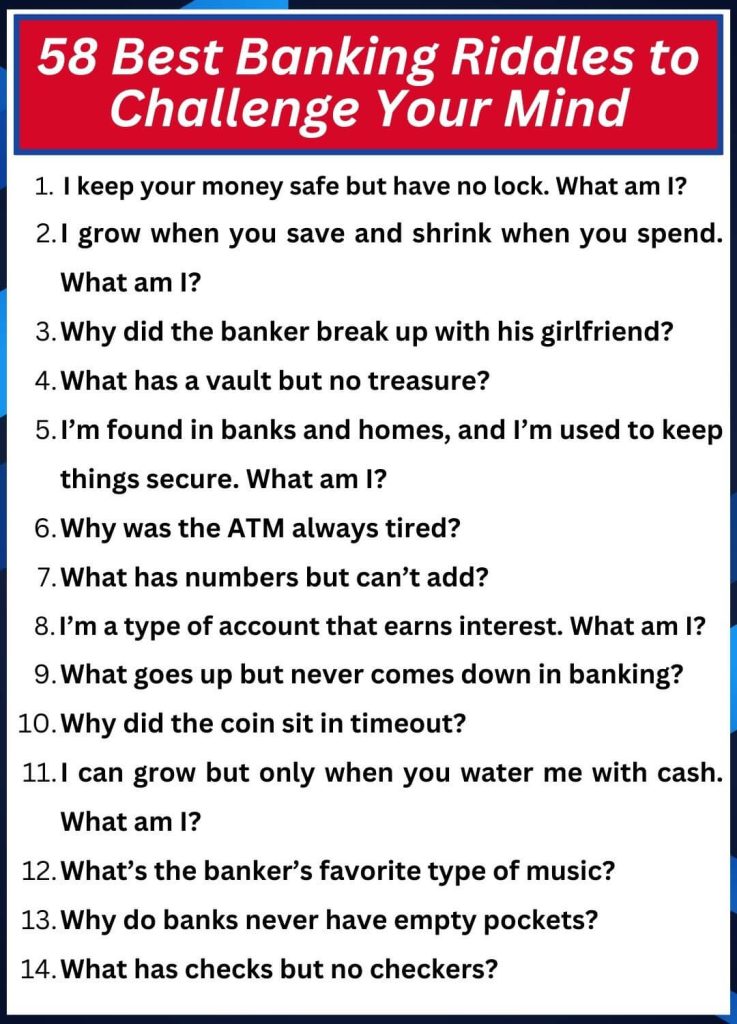 58 Best Banking Riddles to Challenge Your Mind