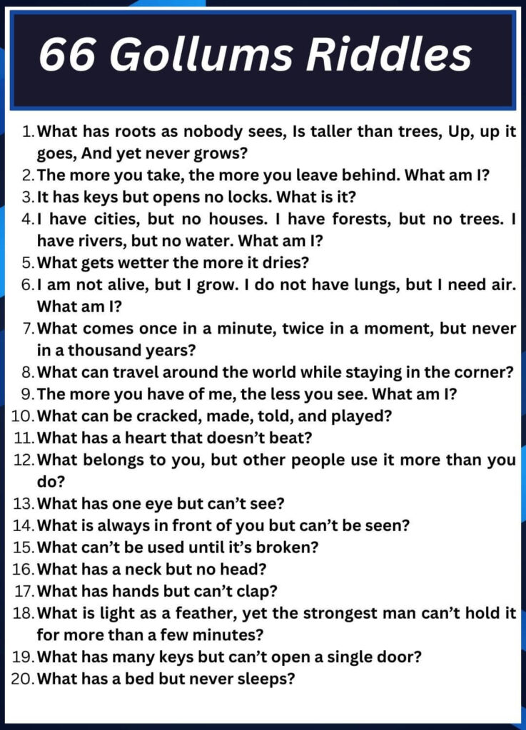 66 Gollums Riddles
