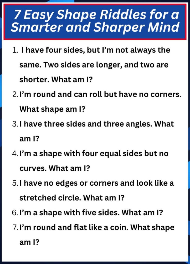7 Easy Shape Riddles for a Smarter and Sharper Mind