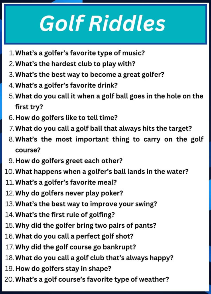 Golf Riddles
