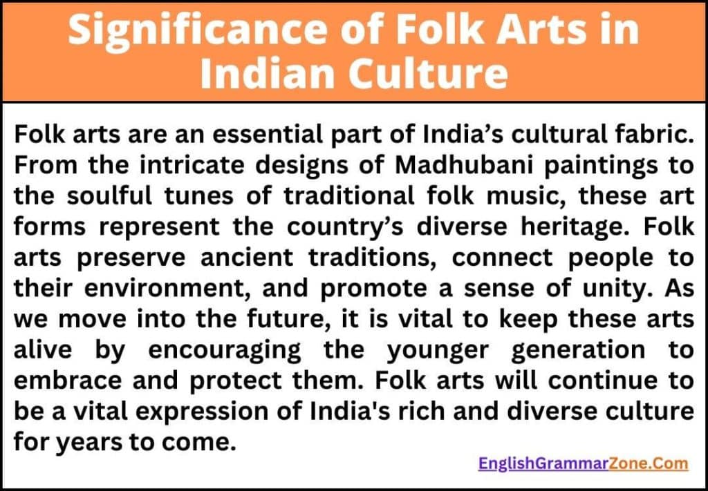Significance of Folk Arts in Indian Culture