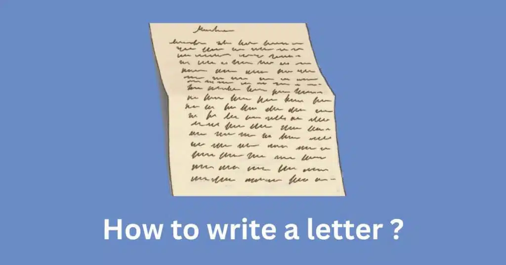 How to write a letter