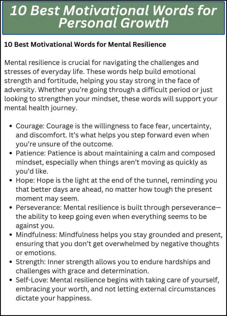 10 Best Motivational Words for Personal Growth