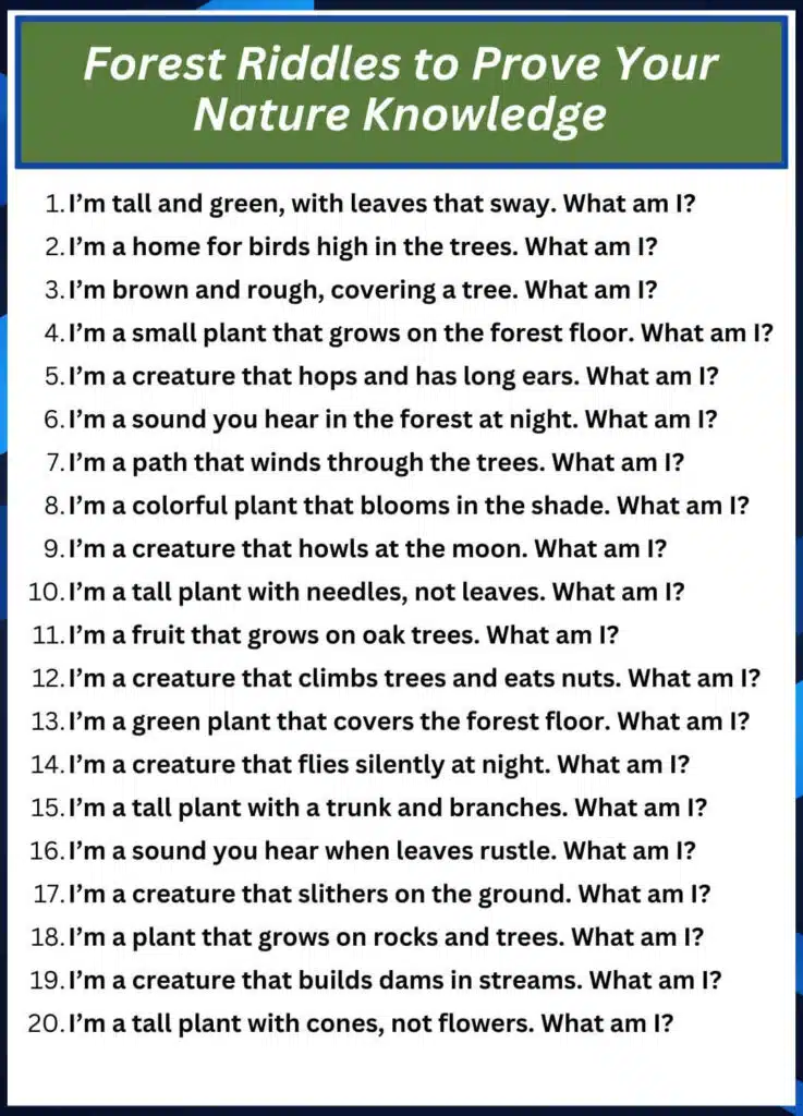 Forest Riddles to Prove Your Nature Knowledge.j