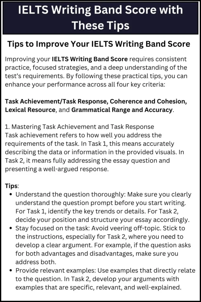 IELTS Writing Band Score with These Tips