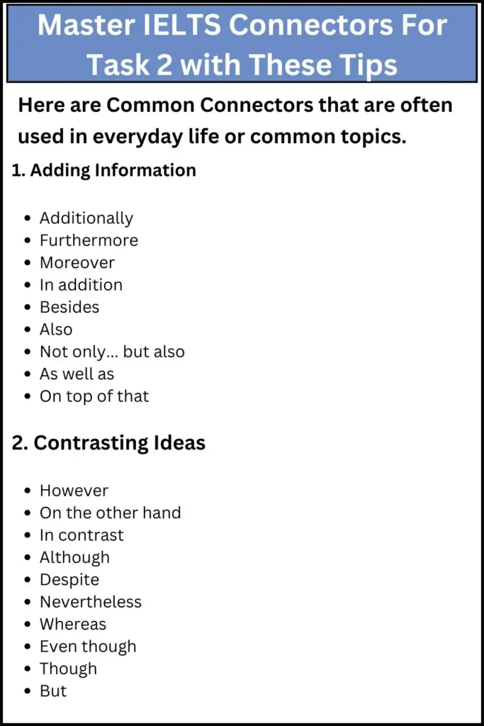 Master IELTS Connectors For Task 2 with These Tips