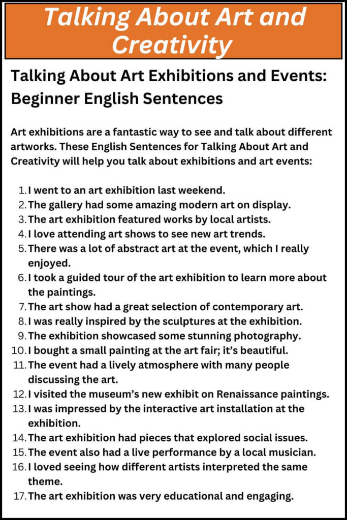 Talking About Art and Creativity