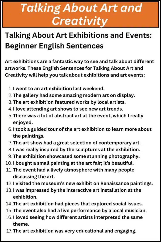 Talking About Art and Creativity