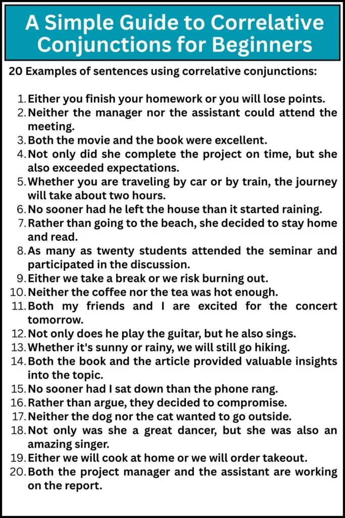 A Simple Guide to Correlative Conjunctions for Beginners