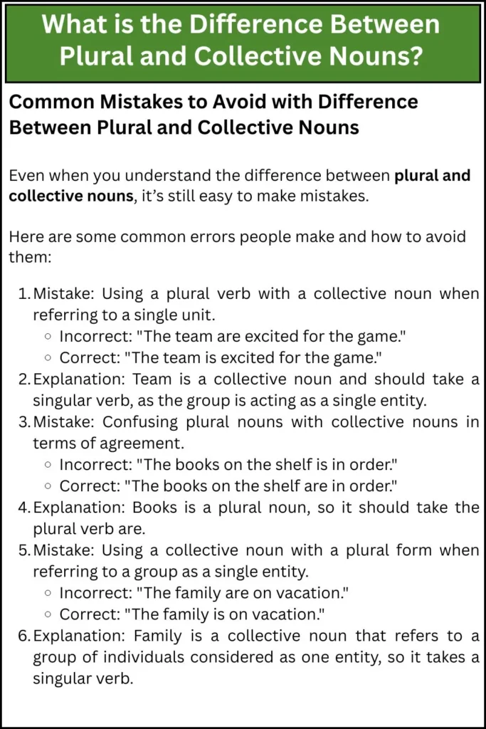 What is the Difference Between Plural and Collective Nouns