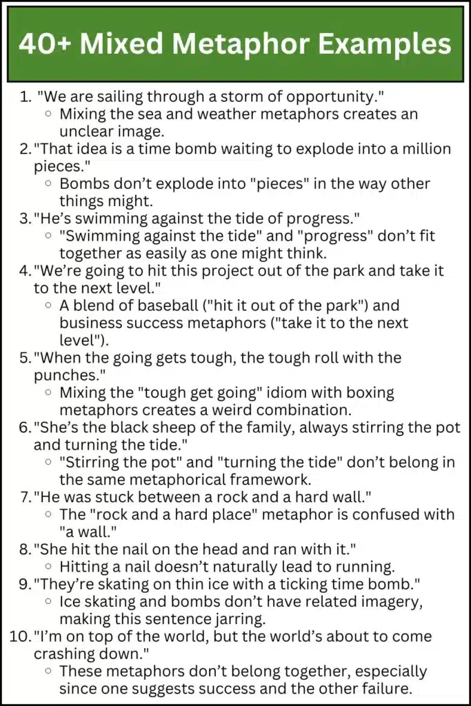 40+ Mixed Metaphor Examples _ When Metaphors Collide