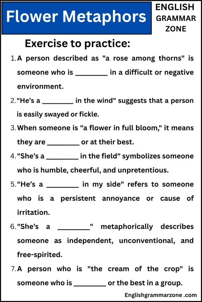 Flower Metaphors