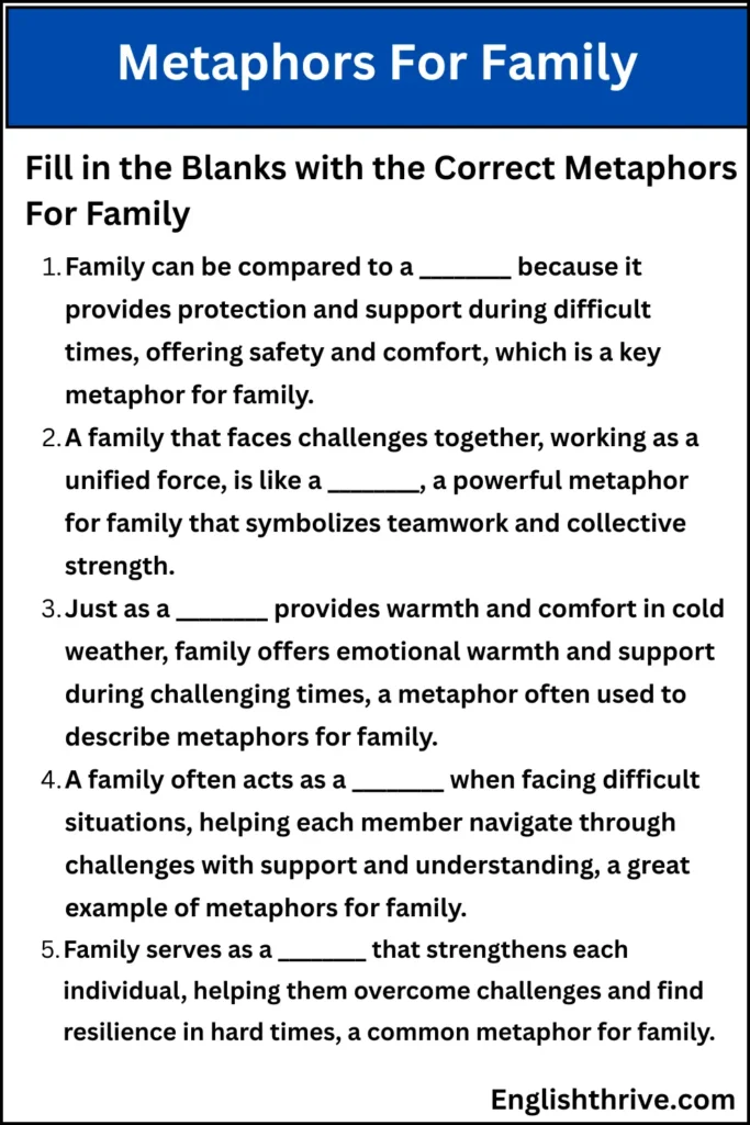 Metaphors For Family