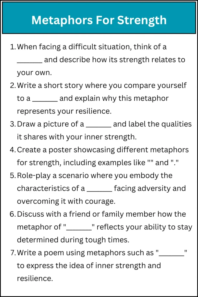 Metaphors For Strength