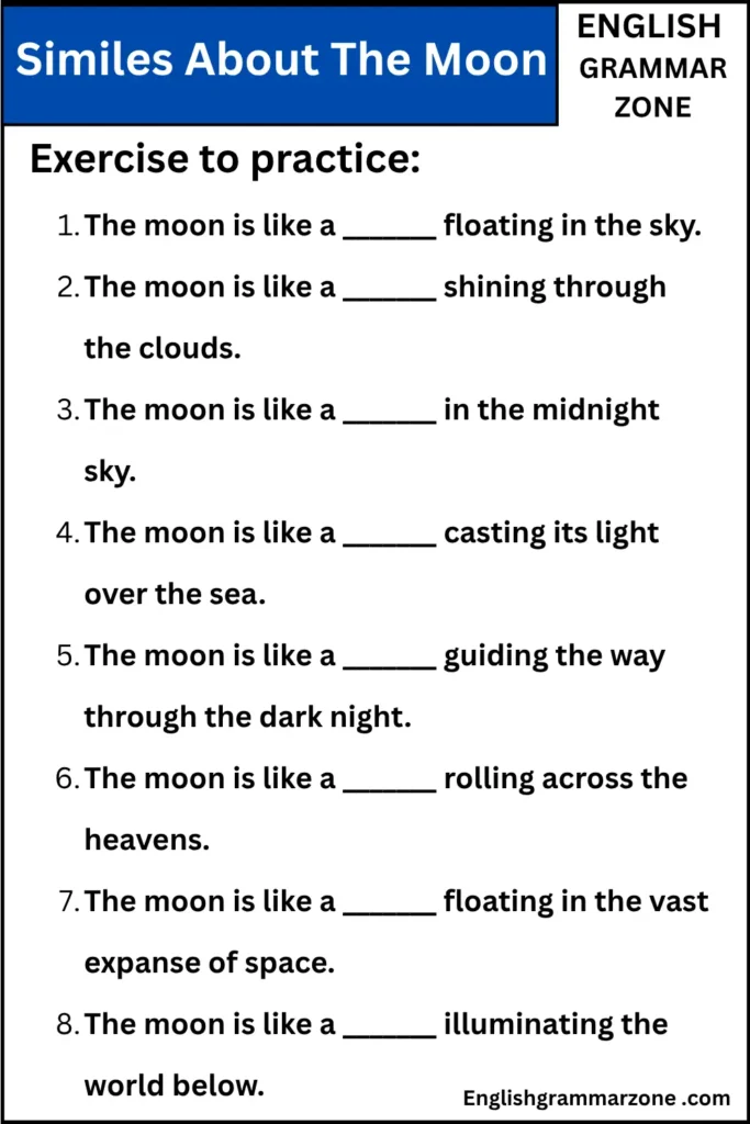 Similes About The Moon